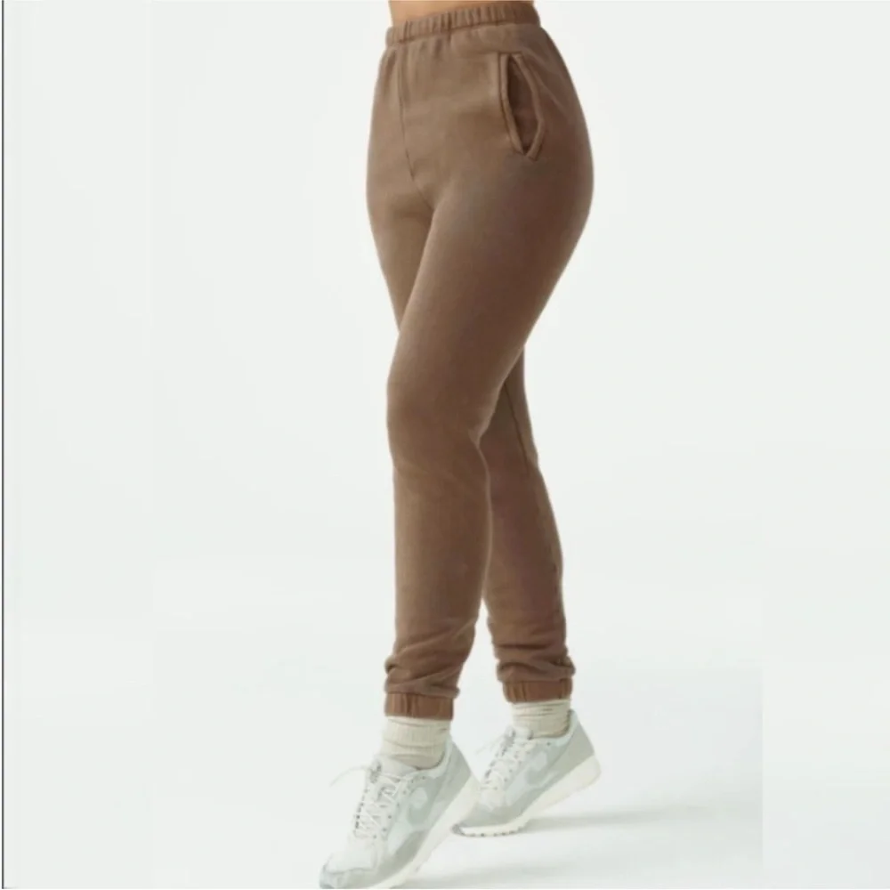 Joah Brown EMPIRE JOGGER in COCOA FRENCH TERRY cotton size XS/Small - Picture 4 of 12